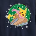 thumbnail image 3 of Pokémon - Pikachu Sled - Youth Crewneck Fleece Sweatshirt, 3 of 5