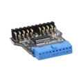 thumbnail image 3 of CSYANXING Black USB 3.0 19pin to Dual 9Pin Adapter Efficient USB2.0 Expansion, 480Mbps, Supports Various Operating Systems, 3 of 3
