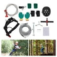 thumbnail image 2 of ToppiJoy 120ft Zip Lines for Kids and Adults Outdoor Zipline Kits for Backyard up to 330 Lbs with Swing Seat, Spring Brake and Safety Harness, 2 of 13
