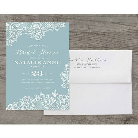 Loving Lace Deluxe Bridal Shower Invitation