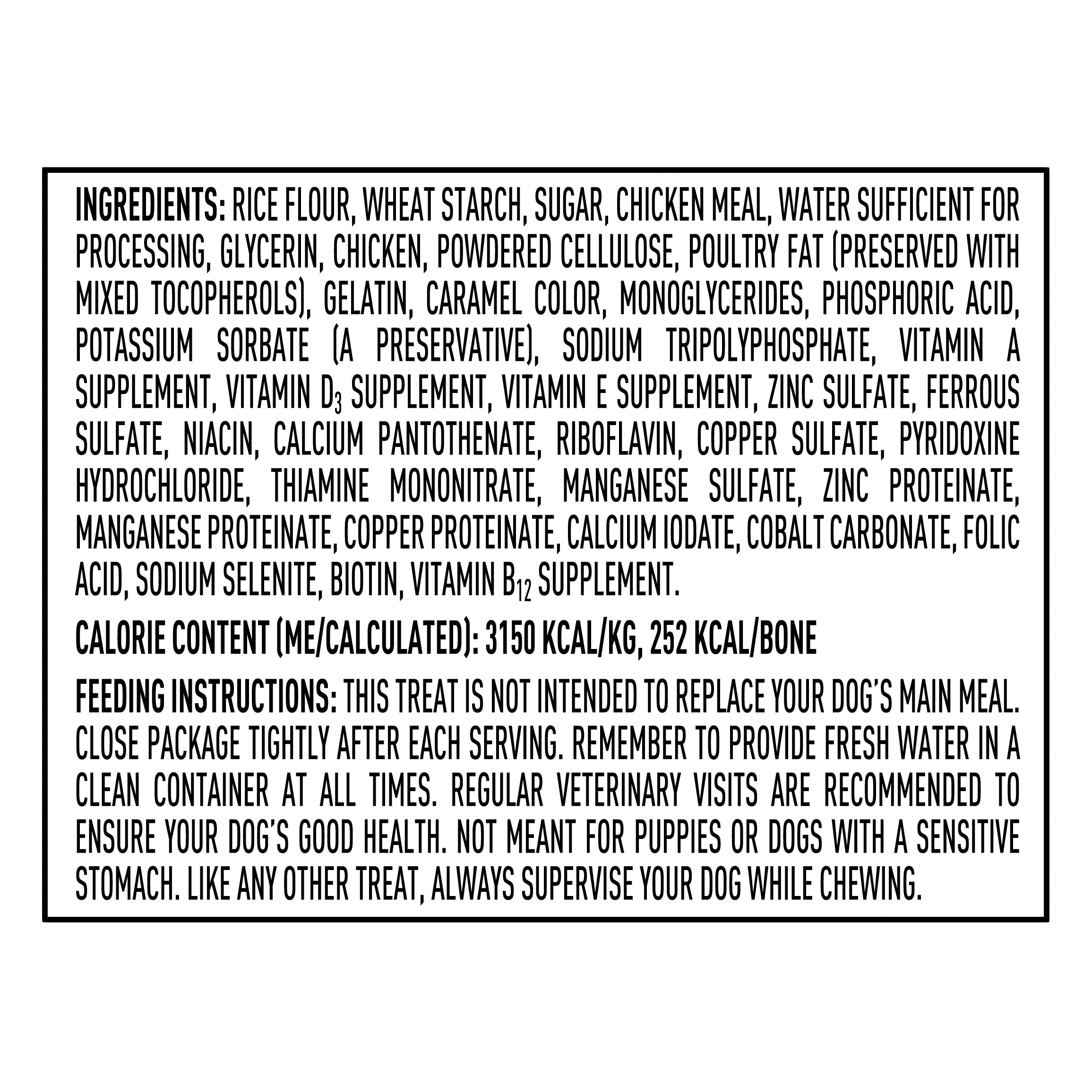 Ol' Roy Munchy Bones Dog Treats, Original Chicken Flavor, 20 oz, 7 Count