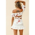 thumbnail image 4 of Leopard Digital Print Women'S One-Piece Collar Sexy Short-Sleeved Tops Fashion Strapless Umbilical Ultra-Short T-Shirt, 4 of 6