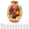 thumbnail image 2 of Autumn Happy Thanksgiving Turkey Men's Women New Sweatshirt Hoodie Men's Plus Size Sweatshirt Hooded Sweatshirt 3d Printed Street Men's Cloth, 2 of 6