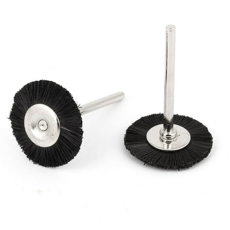 Nylon Replacement Wheels - Unique Bargains 2 Pcs Replacement Rotary Tool 25mm Dia Black Nylon Polishing Brush Wheel