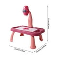 thumbnail image 2 of Kids Drawing Projector Table Educational Toy with Light Music Smart Projection Desk Erasable Doodle Board for Children Art Learning, 2 of 7