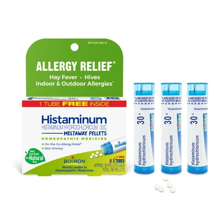 Boiron Histaminum 30C Bonus Pack Allergy Relief, Hay Fever, Hives, 3 x 80 Pellets