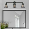 thumbnail image 5 of 205-AC-G63 Innovations Lighting Cone - 3 Light Bath Vanity In Industrial Style-11 Inches Tall and 30 Inches Wide-Antique Copper Finish-Light Smoke, 5 of 7