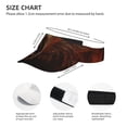 thumbnail image 3 of Yiaed Cool Flame Lion A Print Sport Sun Visor Hats Adjustable Empty Top Baseball Cap Cotton Ball Caps for Women and Men, 3 of 5