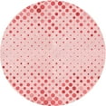 thumbnail image 1 of Ahgly Company Machine Washable Indoor Round Transitional Light Rose Pink Area Rugs, 4' Round, 1 of 7