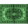 thumbnail image 1 of Ahgly Company Indoor Rectangle Persian Emerald Green Traditional Area Rugs, 2' x 5', 1 of 4