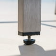 thumbnail image 5 of GDF Studio Crested Bay Outdoor Aluminum 30 Inch Barstools, Set of 4, Gray, 5 of 13