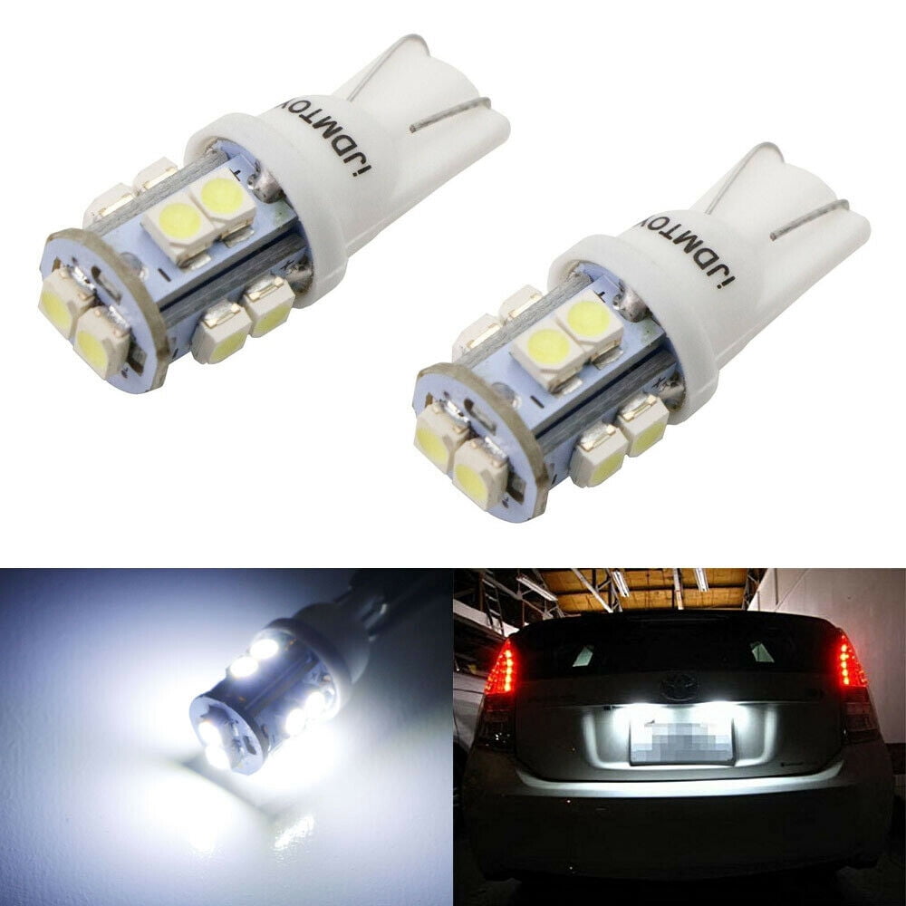 2 White 168 194 2825 SMD LED Bulbs License Plate Lights for Mazda