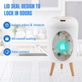 thumbnail image 4 of Cubo de basura URALFA Motion Sensor 11L Smart White para baño, 4 of 7