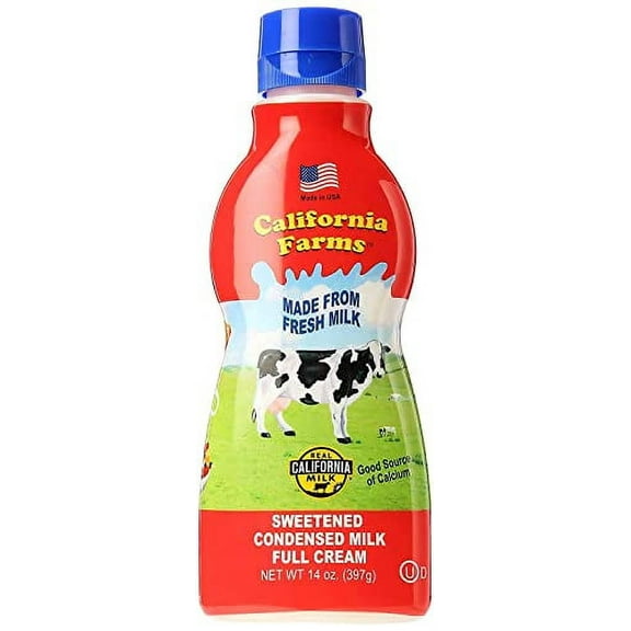 California Farms Sweetened Condensed Milk Full Cream, 14 Oz, Single