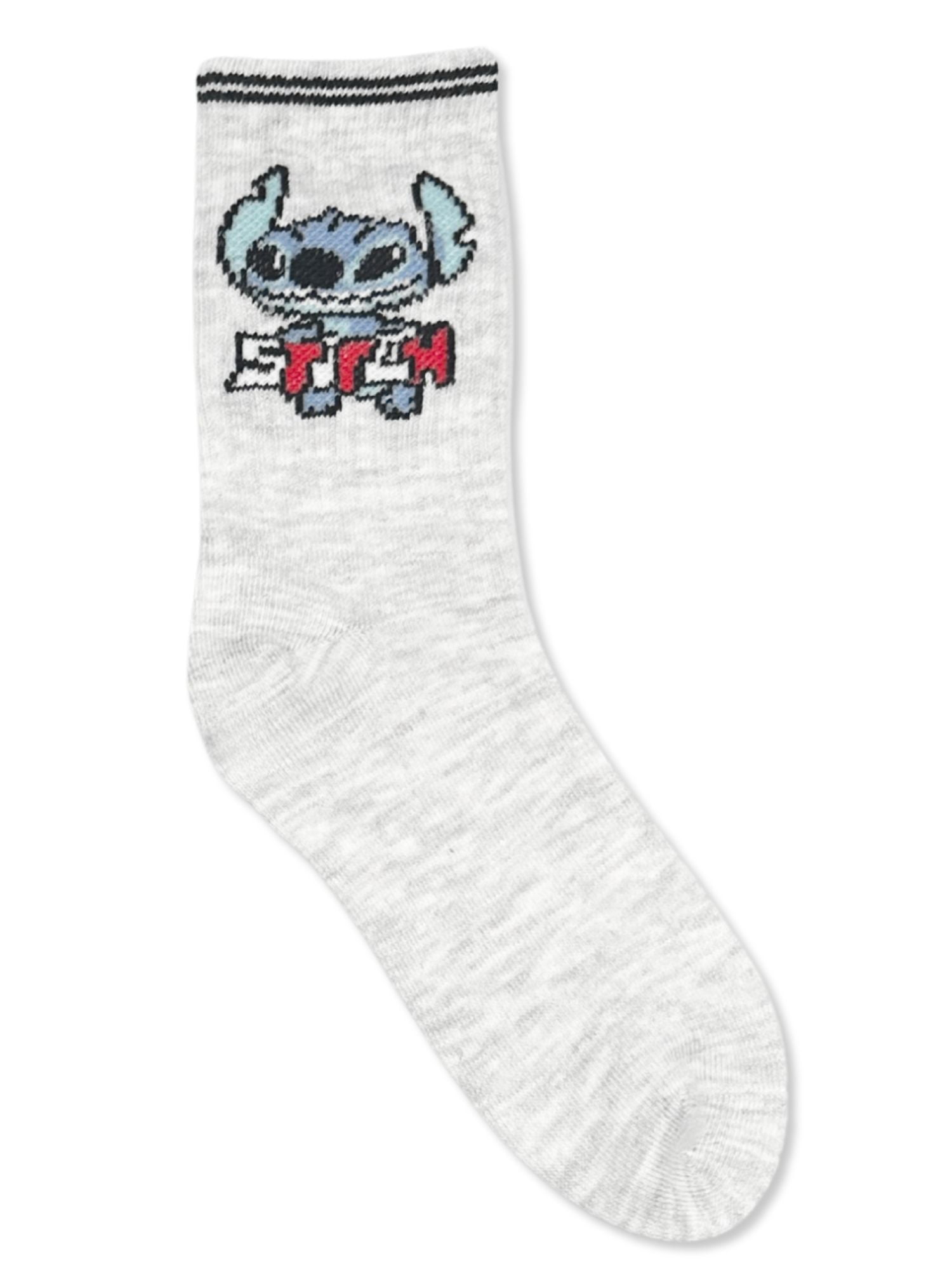 Disney Stitch Boys Mid-Crew Socks, 3-Pack, Sizes S/M-M/L