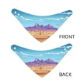 thumbnail image 3 of Naloa Pixel Desert Landscape Dog Bandana Large and Small-Dog Scarf Bib Handkerchief Accessories for Dogs and Cats(S-L)-Large, 3 of 5