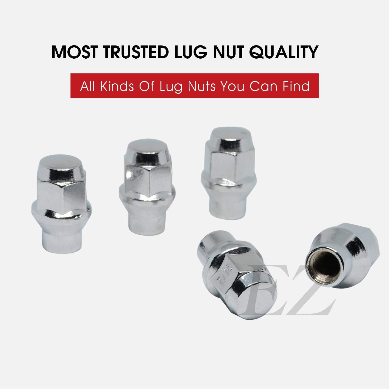 20 ET Bulge Conical Lug Nuts 7/16"-20 with Offset Washers 5/16" Shank 0.62" Dia 1.4" Length