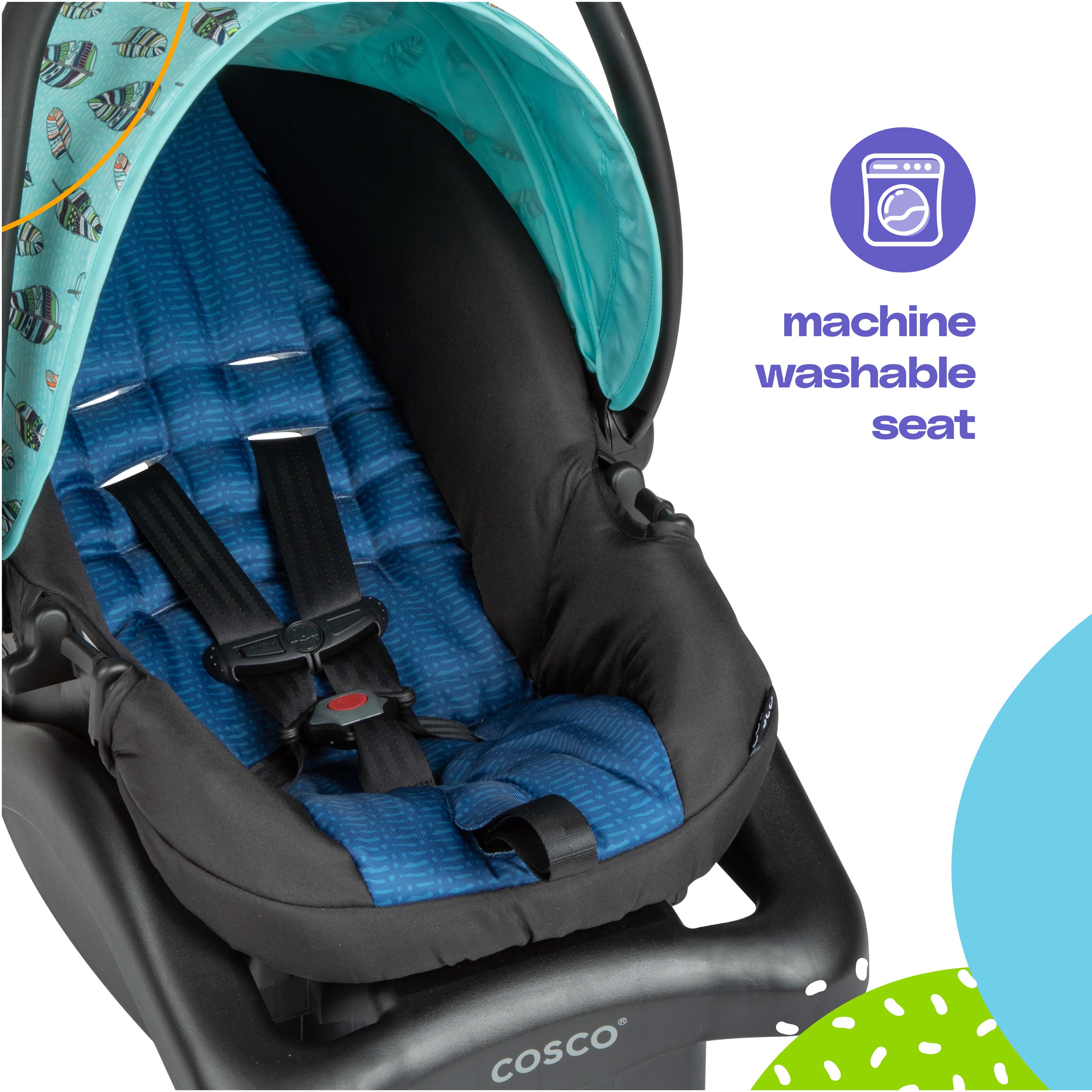 Cosco Lift & Stroll DX Travel System, Featherly - image 4 of 18