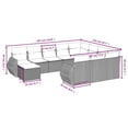 thumbnail image 2 of vidaXL Garden Sofa Set Beige, 2 of 4