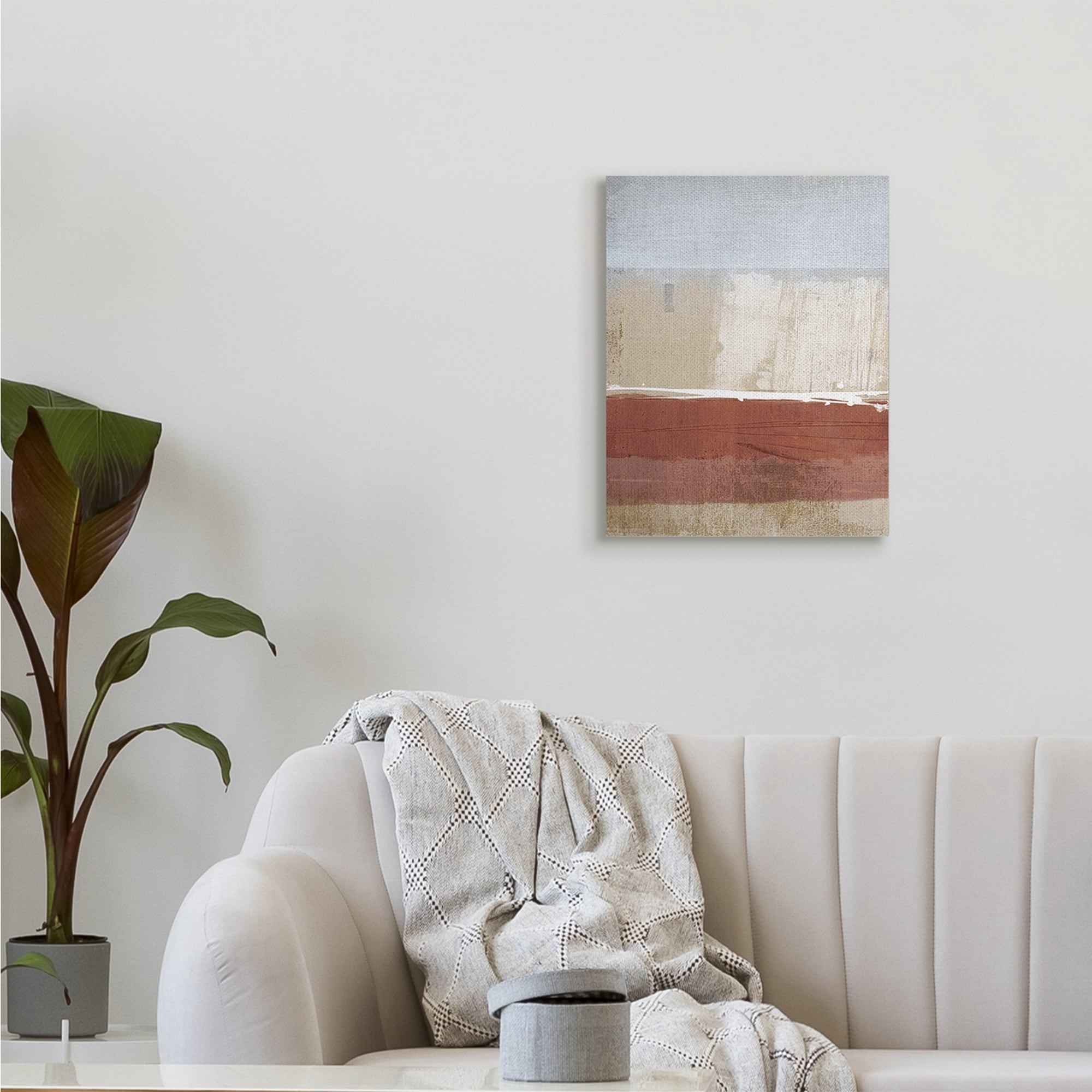 Stupell Industries Abstract Ombre Shapes Brown Green Tan,16 x 20,Designed by Dan Meneely