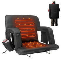 MOPHOTO Stadium Seats For Bleachers,Portable Outdoor Floor Chairs With 6-Reclining Adjustable Back(1 pack)