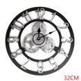 thumbnail image 1 of Diseño de engranajes 3D Número romano Número árabe Reloj de pared Sala de estar Decoración del hotel Reloj de madera sin tictac kenally JJ20151-01, 1 of 6