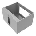 thumbnail image 2 of Alpine 24" Wood Floating Vanity Base in Gray with Black Handles, 2 of 5