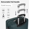 thumbnail image 3 of 20 inch Carry on Luggage for Airplane, Hardside Expandable Suitcase with Spinner Wheels, Lightweight Rolling Luggage, Dark Green - WD588, 3 of 10