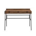 thumbnail image 3 of 42" 3 Drawer Angled Front Desk - Reclaimed Barnwood, 3 of 7