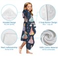 thumbnail image 7 of Dark Blue Little Princess Pattern Hooded Bath Towel，60"x35" for Ages 3 To 12 Kids, Quick Dry Lightweight Soft Microfiber Hood Beach Towel Cover Up for Kids, 7 of 7