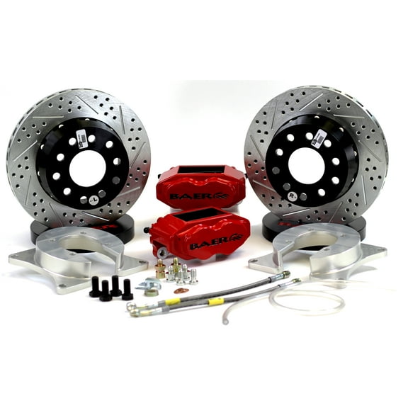 Baer Brakes 4142069R 11" SS4  Rear Brake Kit, Red, SDZ
