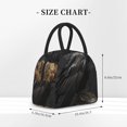 thumbnail image 2 of Disketp Gothic Raven Portrait Bolsa Térmica para Almuerzo, Lonchera con Abertura Amplia y Gran Capacidad, Organizador Reutilizable para Mujeres, Hombres y Adultos, 2 of 6