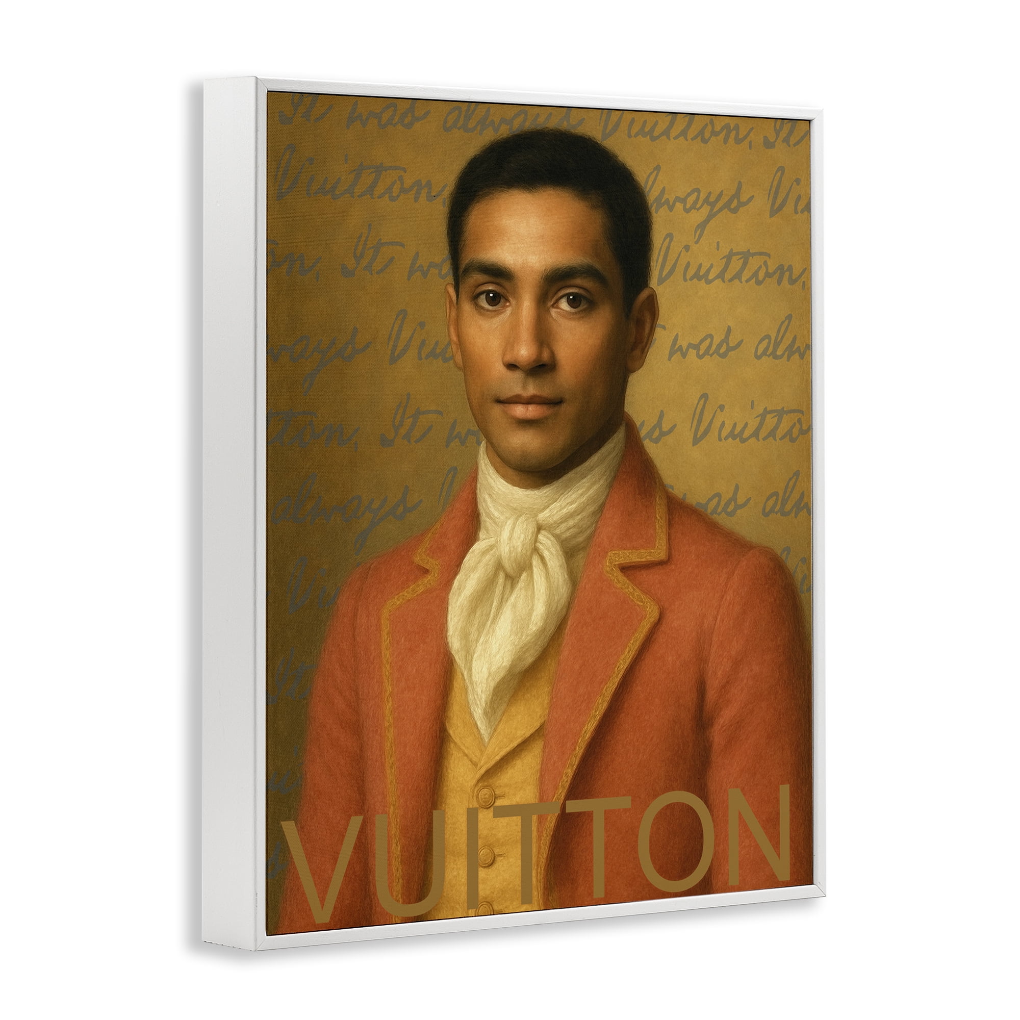 Stupell Industries Vintage Fashion Gent White Framed Giclee Art, design by Grotto Studios