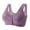 Purple, variant on JUMESG Daisy Bras for Older Women Front Closure Bras Push Up Bra No Underwire Plus Size Front Button Bra (RD2,50)