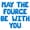 Blue, variant on Letter Balloons - MAY THE FOURCE BE WITH YOU 16" Inch Alphabet Letters Foil Mylar Balloon 4th Birthday Party Banner (Gold)