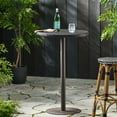 thumbnail image 3 of FFZ Outdoor 26" Round Pe Rattan Bar Table, Multibrown, 3 of 5