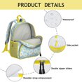 thumbnail image 3 of Sunny Daisy Print Ergonomic Backpack - Spine-Friendly Design & Adjustable Straps (Vintage, Wildflower, Spring), 3 of 5