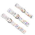 thumbnail image 4 of Oodles Polyester Sassy Summer Icons Adjustable Fashion Dog Collar, White, Medium, 4 of 9