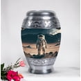 thumbnail image 4 of Astronaut Space Cremation Cremation Urn for Adult Ashes Male & Female - Burial Urns for Adult Human Ashes - Large Human Remains Memorial Urn for Women - 10 Inch, 4 of 5