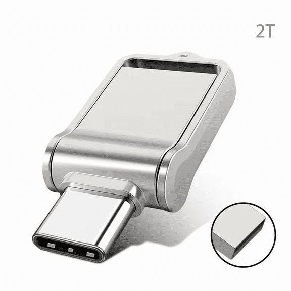 Flash Drive,USB3.0 Go USB Type-C Thumb Drive for PC,Laptop,USB C Devices(Silver