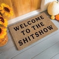 thumbnail image 2 of Evergreen 16 x 28 Inches Welcome to the Show Door Mat | Non-Slip Rubber Backing | Dirt catching Natural Coir | Indoor and Outdoor Home Decor, 2 of 6