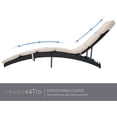 thumbnail image 5 of Grand Patio Outdoor Lounge Chair with Aluminum Frame and Beige Cushion - Set of 1, 5 of 7