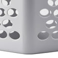 thumbnail image 4 of (3 pack) Mainstays Flexible Square Laundry Hamper, Soft Silver, Adult, 4 of 6