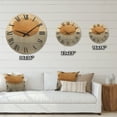 thumbnail image 4 of Designart 'Elementary Forms in Minimal Geometric Compostions XXXIII' Modern Wood Wall Clock, 4 of 5