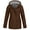 Brown, variant on "Aayomet Coat Women Women's Single Belted Rain Jacket with Removable Hood,Brown 5XL"