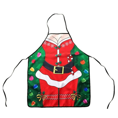 

NUOLUX Fashion Xmas Women Cooking Apron Half Body Apron Sleeveless Serving Aprons Housework Apron for Home Restaurant Coffee (B Patern 304)