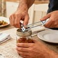 thumbnail image 4 of Compact Manual Can Opener Ergonomic Kitchen Gadget Effortlessly Opens Jars Cans Lids For Daily Home Use, 4 of 5