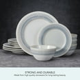 thumbnail image 5 of Pfaltzgraff Casey 12 Piece Stoneware Dinnerware Set White, 5 of 5