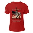 thumbnail image 4 of Leey-World 250th Anniversary Shirts 250th Anniversary USA Shirts for Men American Flag T-Shirt 4th of July Shirt 250 Years Birthday Patriotic Tops(Red,L), 4 of 5
