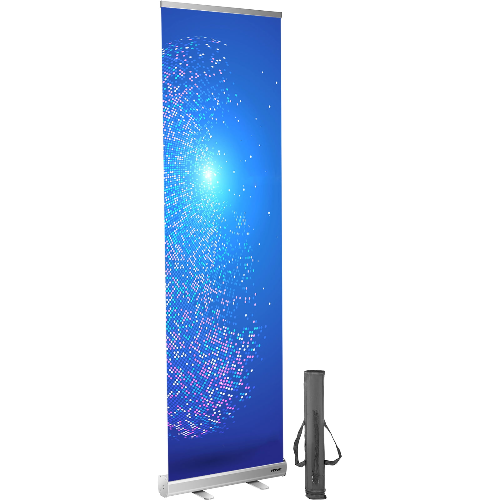 42.2X78.7inches XIAOYUE Floor Standing Sneezing Guard,with Retractable Tarp,Roll Up Banner Screen,Portable Social Isolation Screen for Hospitals Offices Banks Gyms,with Carrying Bag